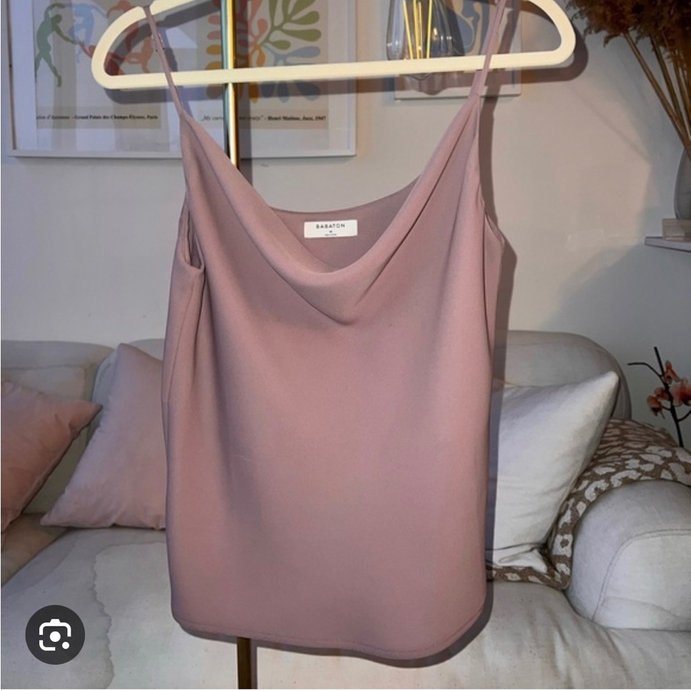 Babaton cowlneck cami - dusty mauve